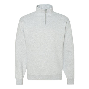 995MR JERZEES Nublend® Cadet Collar Quarter-Zip Sweatshirt Ash