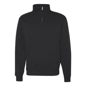 995MR JERZEES Nublend® Cadet Collar Quarter-Zip Sweatshirt Black