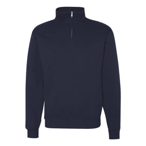 995MR JERZEES Nublend® Cadet Collar Quarter-Zip Sweatshirt J. Navy