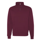 995MR JERZEES Nublend® Cadet Collar Quarter-Zip Sweatshirt Maroon