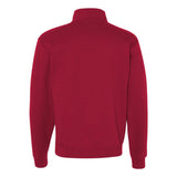 995MR JERZEES Nublend® Cadet Collar Quarter-Zip Sweatshirt True Red