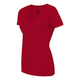 L39VR Fruit of the Loom HD Cotton Women's V-Neck T-Shirt True Red