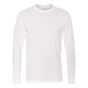 21MLR JERZEES Dri-Power® Performance Long Sleeve T-Shirt White