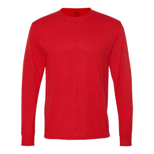 21MLR JERZEES Dri-Power® Performance Long Sleeve T-Shirt True Red