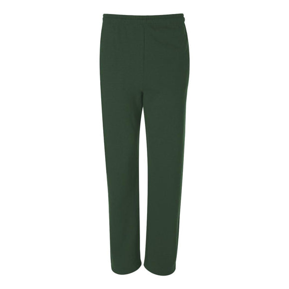 974MPR JERZEES NuBlend® Open-Bottom Sweatpants with Pockets Forest Green