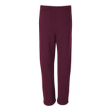 974MPR JERZEES NuBlend® Open-Bottom Sweatpants with Pockets Maroon