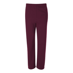 974MPR JERZEES NuBlend® Open-Bottom Sweatpants with Pockets Maroon