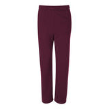 974MPR JERZEES NuBlend® Open-Bottom Sweatpants with Pockets Maroon