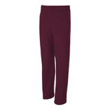 974MPR JERZEES NuBlend® Open-Bottom Sweatpants with Pockets Maroon