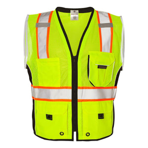 1513-1514 Kishigo Premium Black Series® Heavy Duty Vest Lime