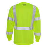 9145-9146 Kishigo Long Sleeve Class 3 T-Shirt Lime