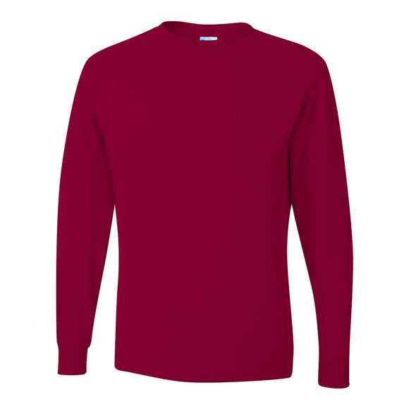 29LSR JERZEES Dri-Power® Long Sleeve 50/50 T-Shirt Cardinal