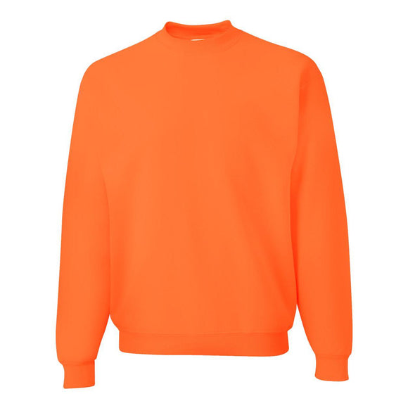 4662MR JERZEES Super Sweats NuBlend® Crewneck Sweatshirt Safety Orange