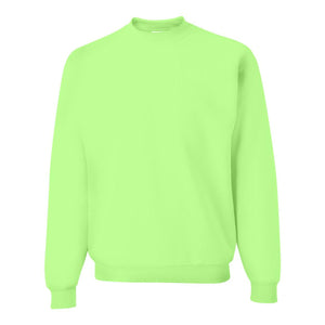 562MR JERZEES NuBlend® Crewneck Sweatshirt Neon Green