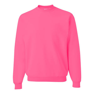 562MR JERZEES NuBlend® Crewneck Sweatshirt Neon Pink