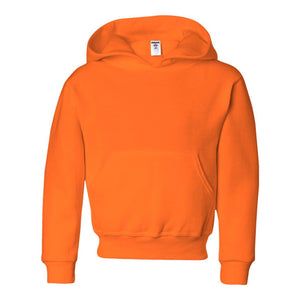 996YR JERZEES NuBlend® Youth Hooded Sweatshirt Safety Orange