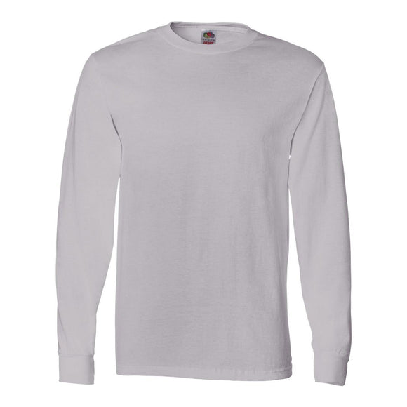 4930R Fruit of the Loom HD Cotton Long Sleeve T-Shirt Silver