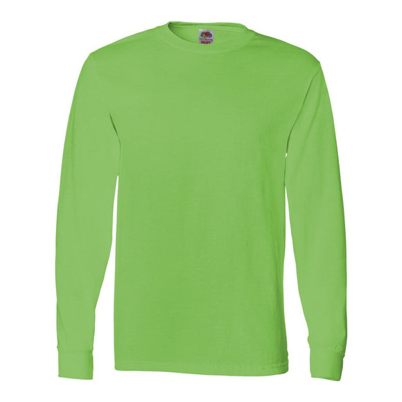 4930R Fruit of the Loom HD Cotton Long Sleeve T-Shirt Kiwi