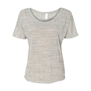 8816 BELLA + CANVAS Women’s Slouchy Tee White Marble