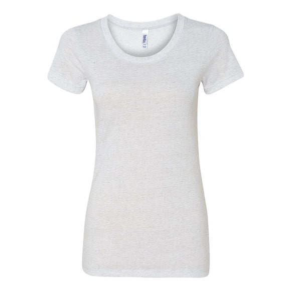 8413 BELLA + CANVAS Women's Triblend Tee White Fleck Triblend