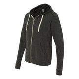 3909 BELLA + CANVAS Triblend Sponge Fleece Full-Zip Hoodie Charcoal Black Triblend