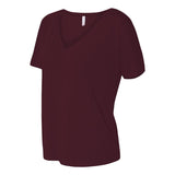 8815 BELLA + CANVAS Women’s Slouchy V-Neck Tee Maroon