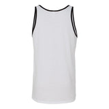 3480 BELLA + CANVAS Jersey Tank White/ Black