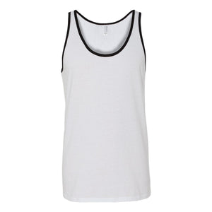 3480 BELLA + CANVAS Jersey Tank White/ Black