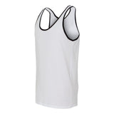 3480 BELLA + CANVAS Jersey Tank White/ Black