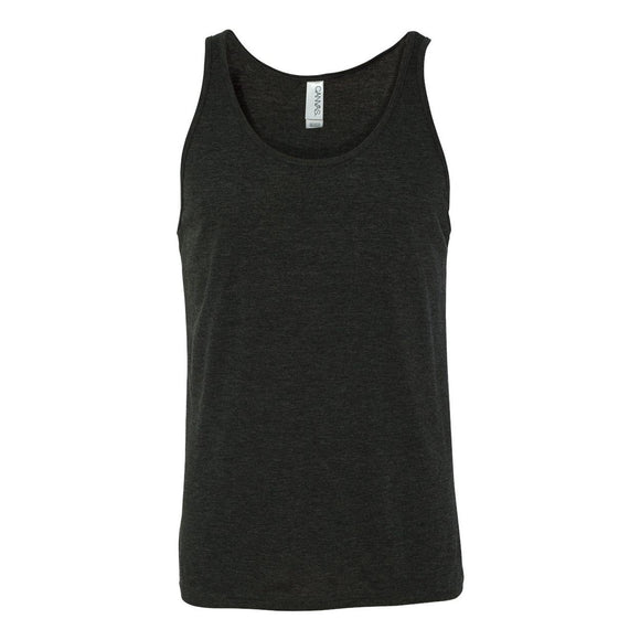 3480 BELLA + CANVAS Jersey Tank Charcoal Black Triblend