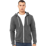 3739 BELLA + CANVAS Sponge Fleece Full-Zip Hoodie Asphalt