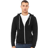 3739 BELLA + CANVAS Sponge Fleece Full-Zip Hoodie Black