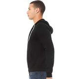 3739 BELLA + CANVAS Sponge Fleece Full-Zip Hoodie Black