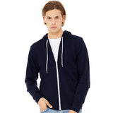 3739 BELLA + CANVAS Sponge Fleece Full-Zip Hoodie Navy