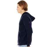 3739 BELLA + CANVAS Sponge Fleece Full-Zip Hoodie Navy