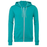 3739 BELLA + CANVAS Sponge Fleece Full-Zip Hoodie Teal