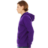 3739 BELLA + CANVAS Sponge Fleece Full-Zip Hoodie Team Purple