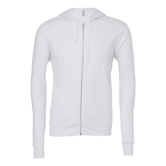 3739 BELLA + CANVAS Sponge Fleece Full-Zip Hoodie White