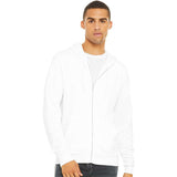 3739 BELLA + CANVAS Sponge Fleece Full-Zip Hoodie White