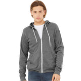 3739 BELLA + CANVAS Sponge Fleece Full-Zip Hoodie Deep Heather