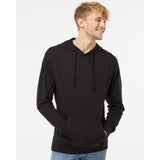 SS150J Independent Trading Co. Lightweight Hooded Pullover T-Shirt Black