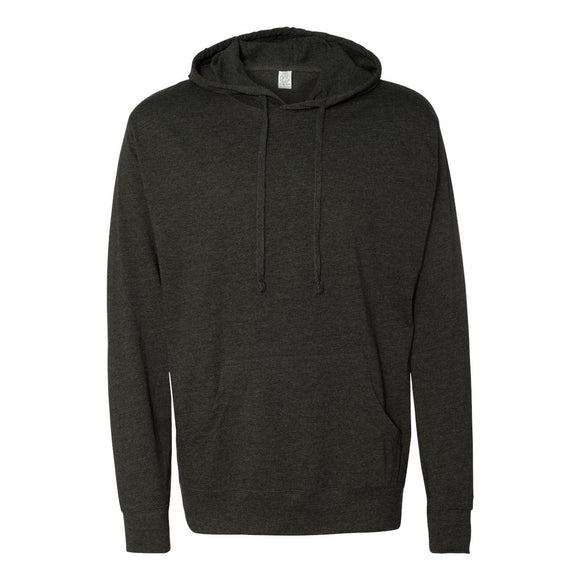 SS150J Independent Trading Co. Lightweight Hooded Pullover T-Shirt Charcoal Heather