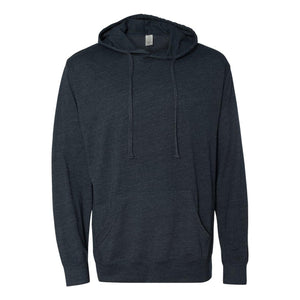 SS150J Independent Trading Co. Lightweight Hooded Pullover T-Shirt Classic Navy Heather