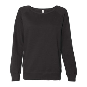 SS240 Independent Trading Co. Juniors’ Heavenly Fleece Lightweight Sweatshirt Black