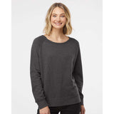 SS240 Independent Trading Co. Juniors’ Heavenly Fleece Lightweight Sweatshirt Charcoal Heather