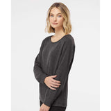 SS240 Independent Trading Co. Juniors’ Heavenly Fleece Lightweight Sweatshirt Charcoal Heather