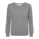 SS240 Independent Trading Co. Juniors’ Heavenly Fleece Lightweight Sweatshirt Gunmetal Heather