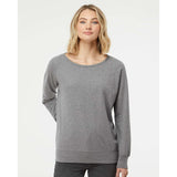 SS240 Independent Trading Co. Juniors’ Heavenly Fleece Lightweight Sweatshirt Gunmetal Heather