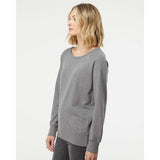 SS240 Independent Trading Co. Juniors’ Heavenly Fleece Lightweight Sweatshirt Gunmetal Heather