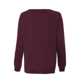 SS240 Independent Trading Co. Juniors’ Heavenly Fleece Lightweight Sweatshirt Light Blackberry